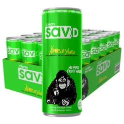 24 x Clean Sav:D 330 ml Äpple Yuzu