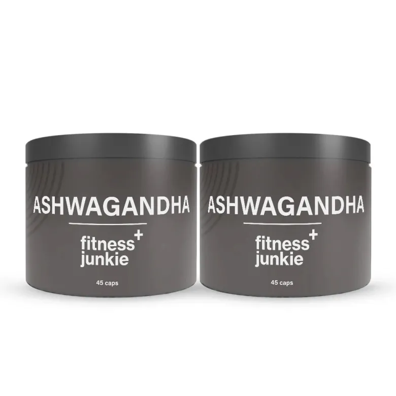 2 x fitnessjunkie Ashwagandha 45 caps