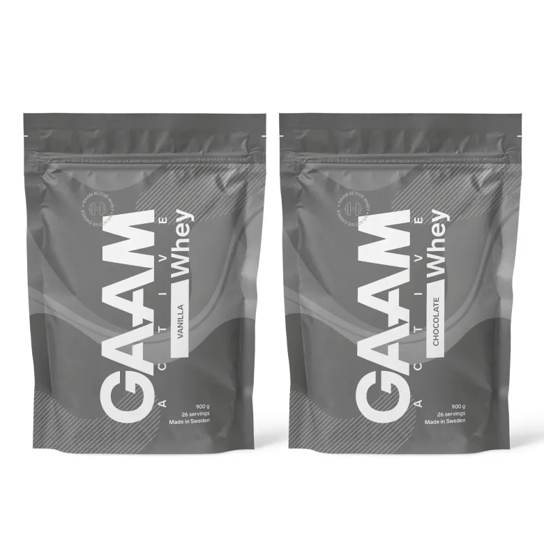 2 x GAAM Active Whey Proteinpulver 900 g