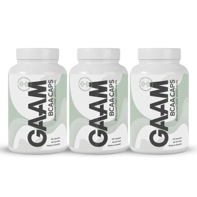 3 x GAAM BCAA 60 caps