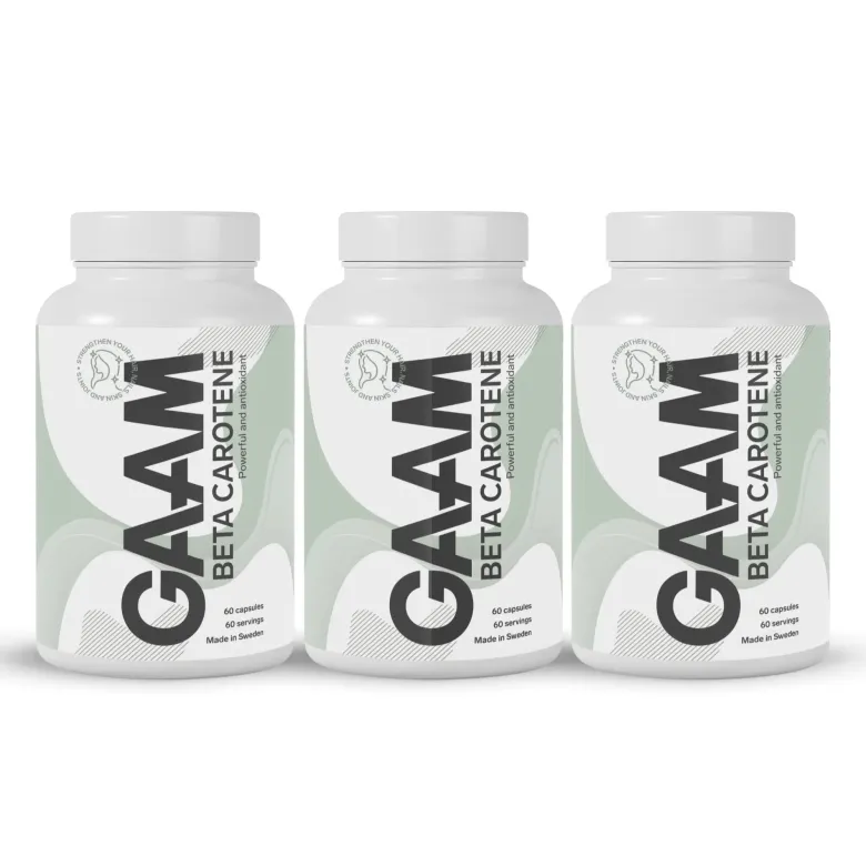 3 x GAAM Betakaroten 60 caps