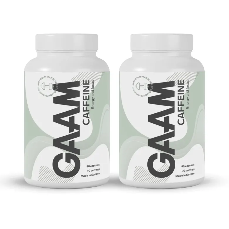 2 x GAAM Caffeine 90 tabs
