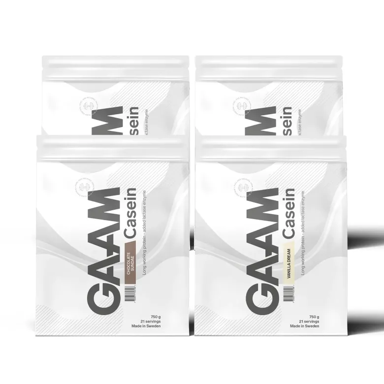 4 x GAAM Casein Kaseinprotein 750 g
