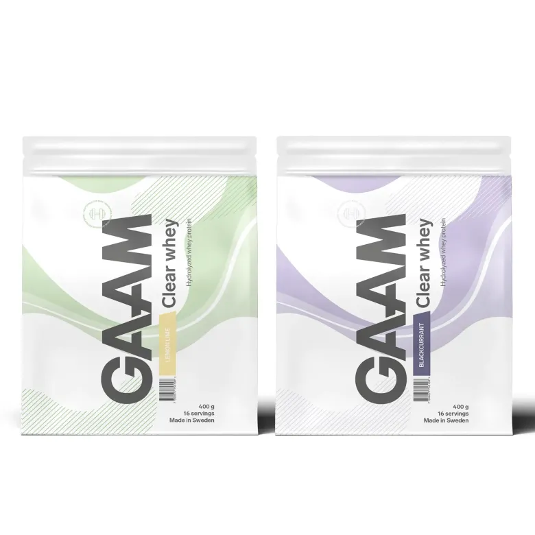2 x GAAM Clear Whey Proteinpulver 400 g