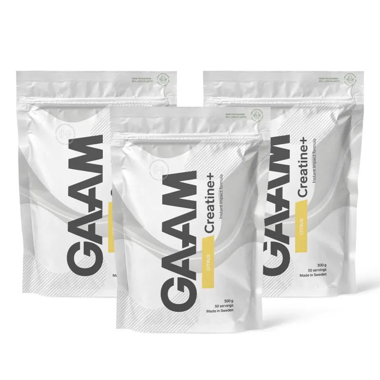 3 x GAAM Creatine+ 300 g
