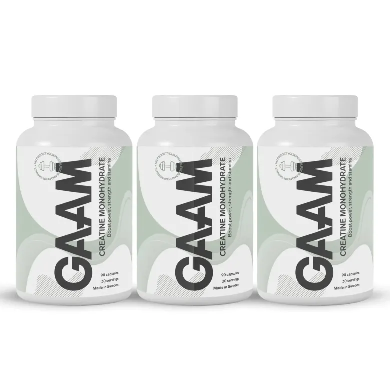 3 x GAAM Creatine Monohydrate 90 caps