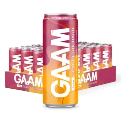 24 x GAAM Energy 330 ml Orange Rhubarb