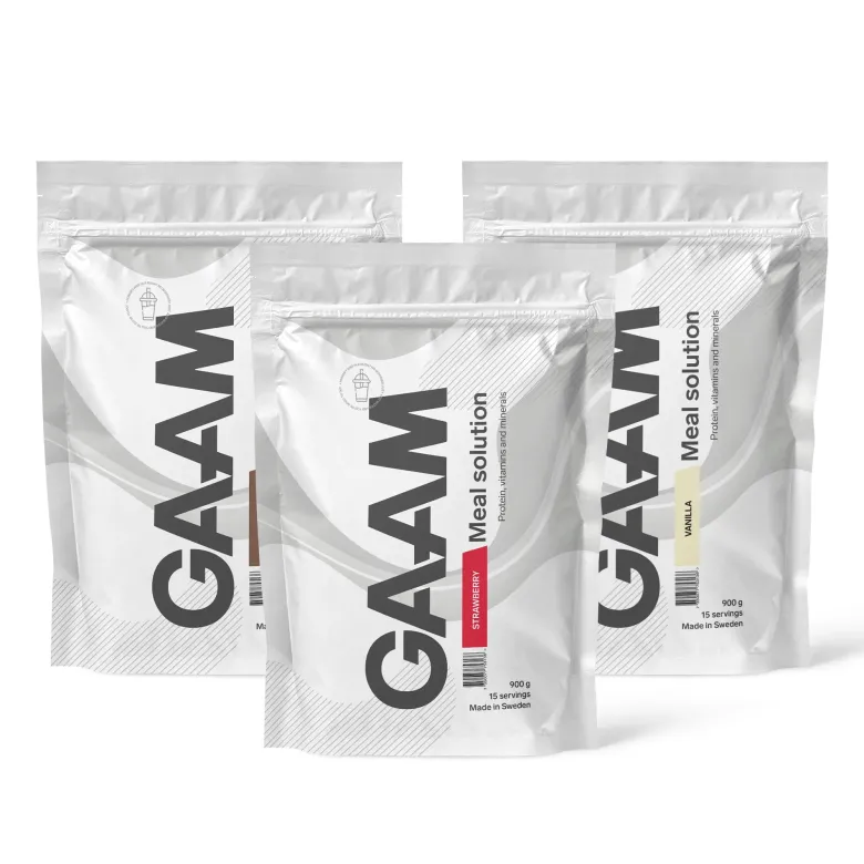3 x GAAM Meal Solution 900 g Måltidsersättning