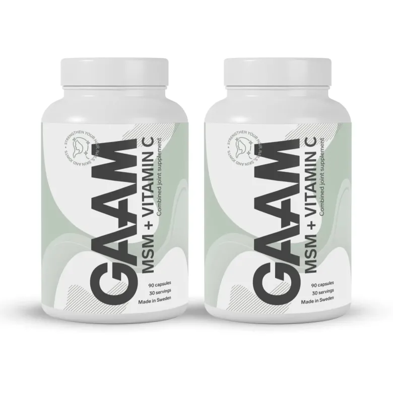 2 x GAAM MSM + Vitamin C 90 caps