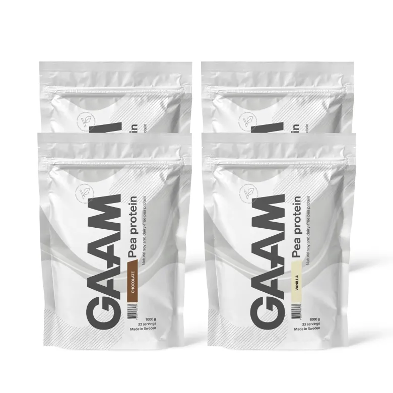 4 x GAAM Pea Protein 1 kg