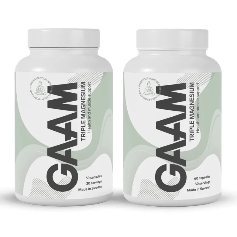 2 x GAAM Triple Magnesium 60 caps