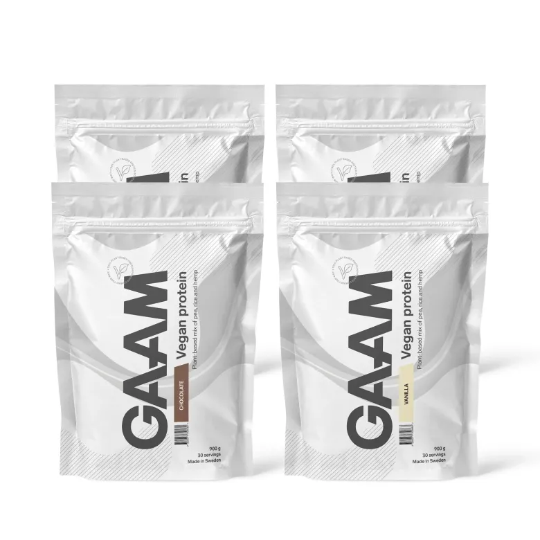 4 x GAAM Vegan Protein 900 g