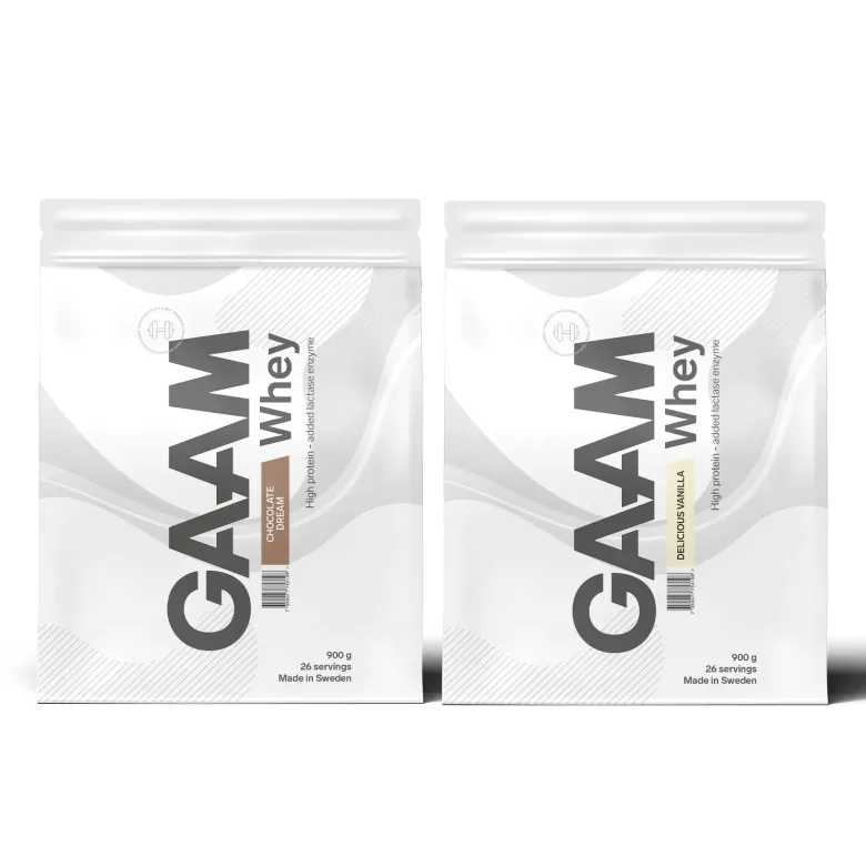 2 x GAAM Whey Proteinpulver 900 g