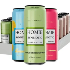 24 x Homie Wake Up Synbiotic 330 ml Mixflak