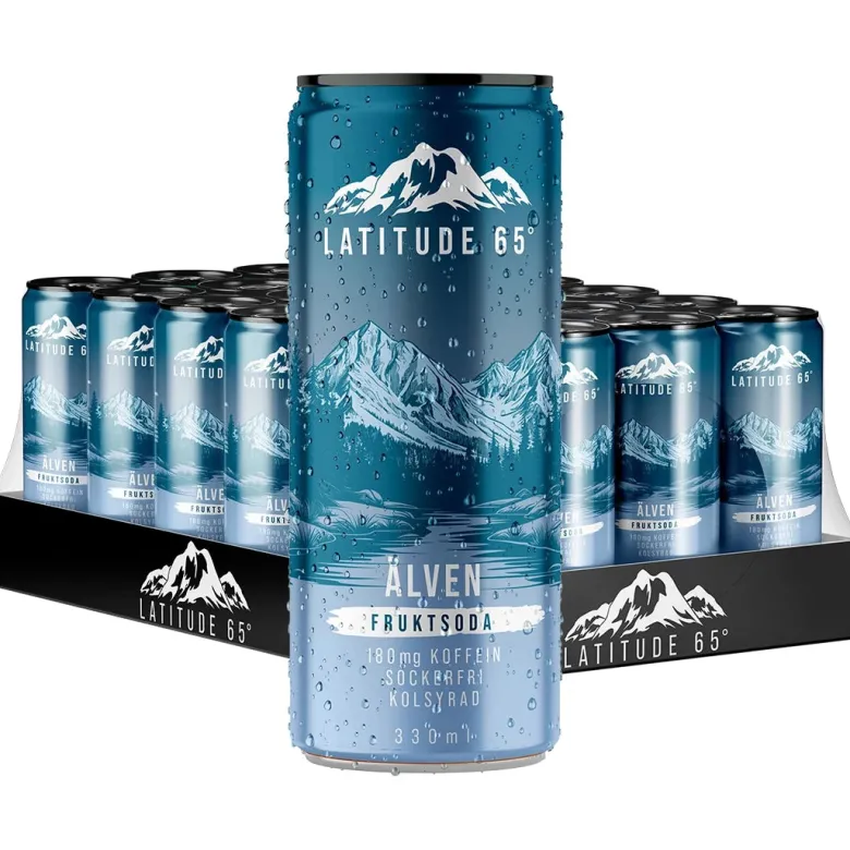24 x Latitude 65 330 ml Älven - Fruktsoda