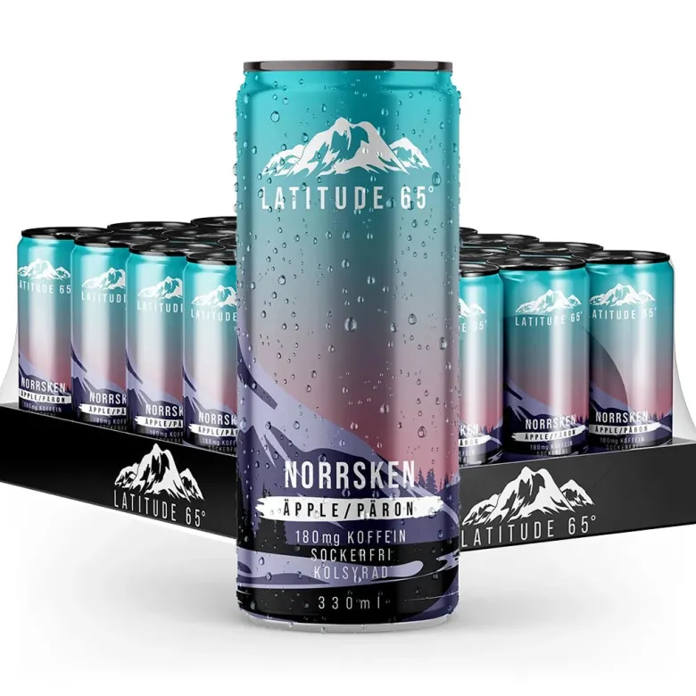 24 x Latitude 65 330 ml Norrsken - Äpple & Päron