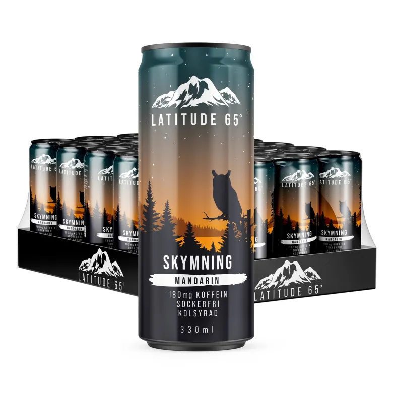 24 x Latitude 65 330 ml Skymning - Mandarin