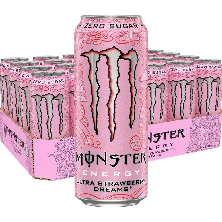 24 x Monster Energy 500 ml Ultra Strawberry Dreams (sugarfree)