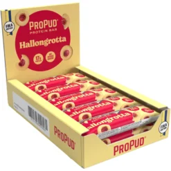 12 x NJIE Propud Proteinbar 55 g Hallongrotta
