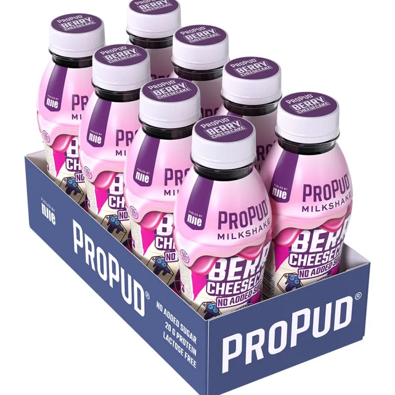 8 x NJIE ProPud Protein Milkshake 330 ml Berry Cheesecake SUPER DEAL
