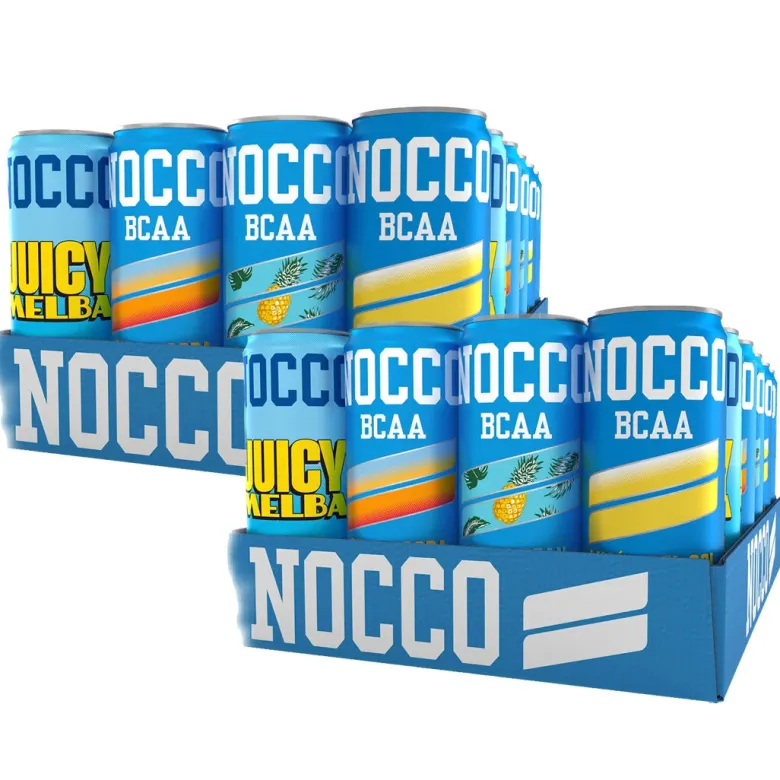 48 x NOCCO BCAA / BCAA+ 330 ml Mixflak