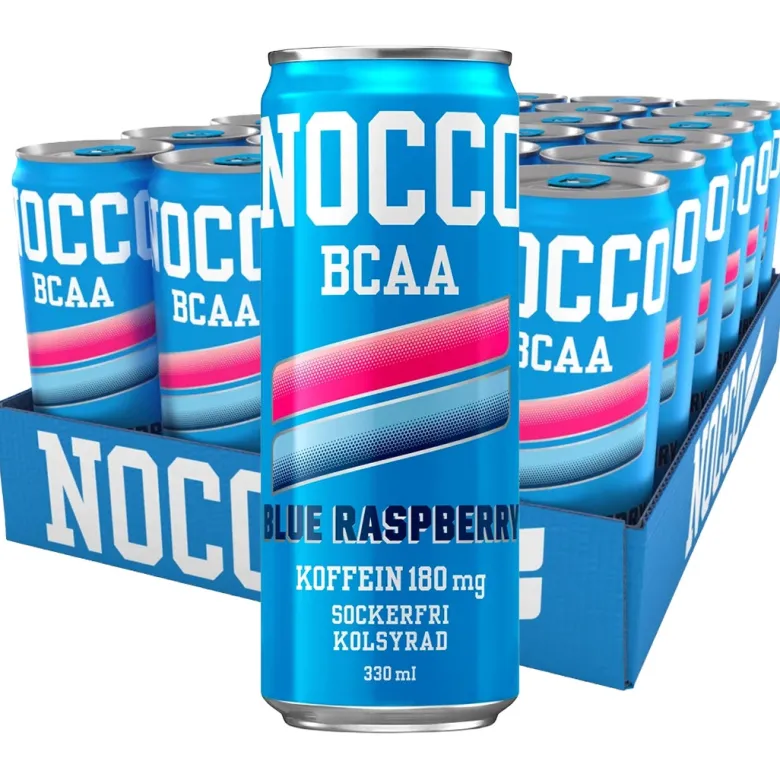 24 x NOCCO BCAA 330 ml Blue Raspberry