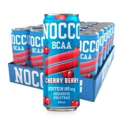 24 x NOCCO BCAA 330 ml Cherry Berry
