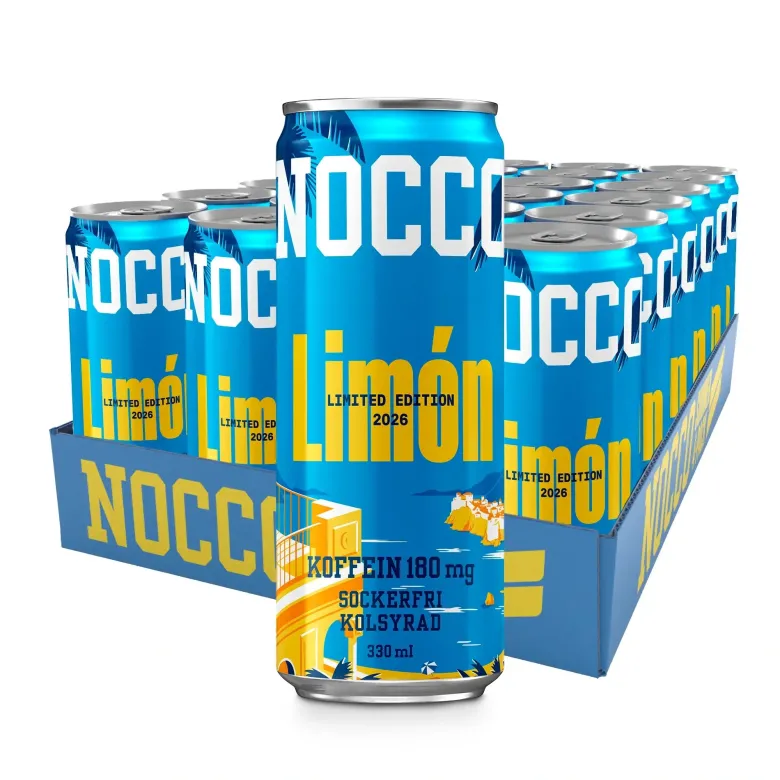 24 x NOCCO BCAA 330 ml Limón SUPER DEAL