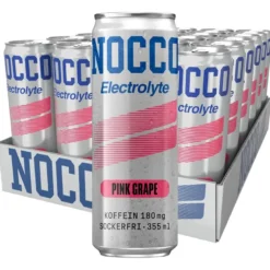 24 x NOCCO Electrolyte 355 ml Pink Grape