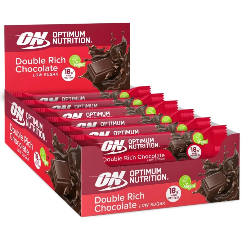 12 x Optimum Nutrition Vegan Protein Bar 60 g Mixlåda