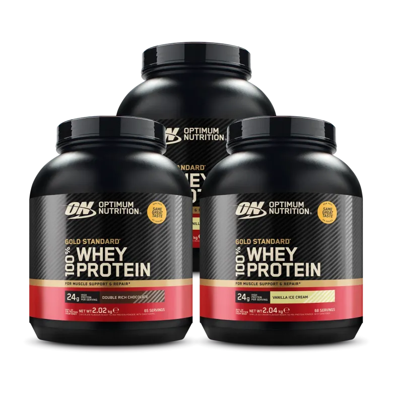 3 x Optimum Nutrition 100% Whey Gold Standard 2 kg
