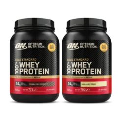 2 x Optimum Nutrition 100% Whey Gold Standard 775 g