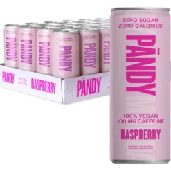 24 x Pändy Soda Energy Drink 330 ml Raspberry