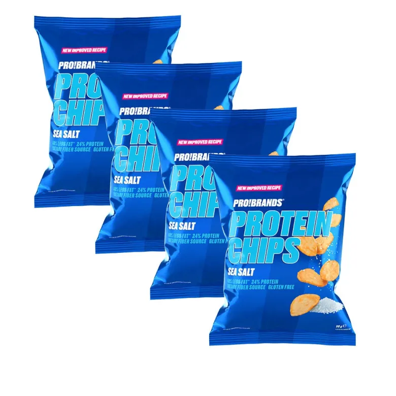 4 x Pro Brands Protein Chips 50 g