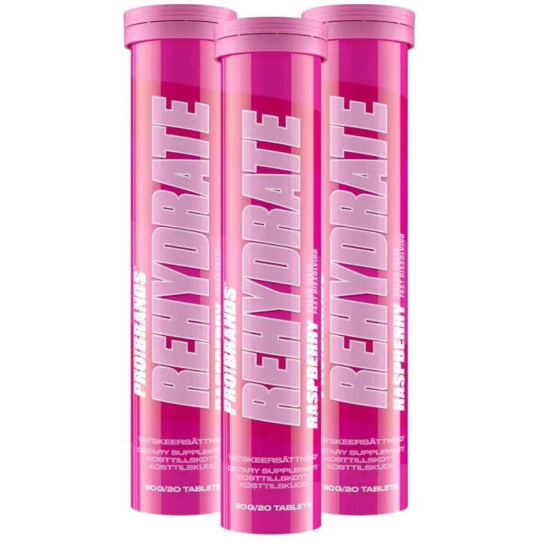 3 x Pro Brands Rehydrate 20 Tabs
