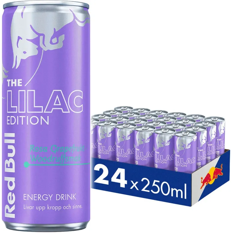 24 x Red Bull Energidryck 250 ml Lilac Edition - Rosa Grapefrukt