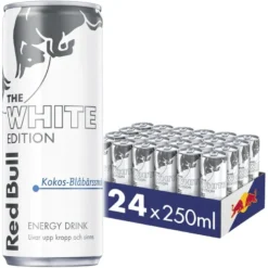24 x Red Bull Energidryck 250 ml White Edition - Kokos Blåbär