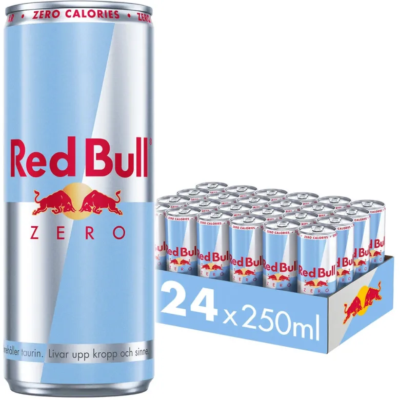 24 x Red Bull Energidryck Zero 250 ml