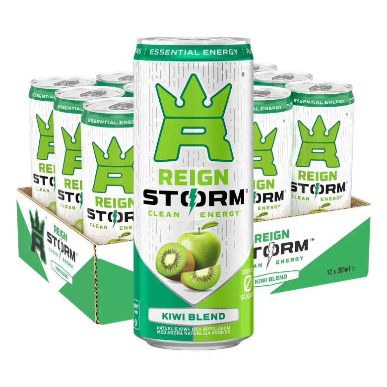 12 x Reign Storm Energy 355 ml Kiwi Blend