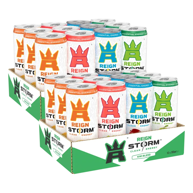 24 x Reign Storm Energy 355 ml Mixflak