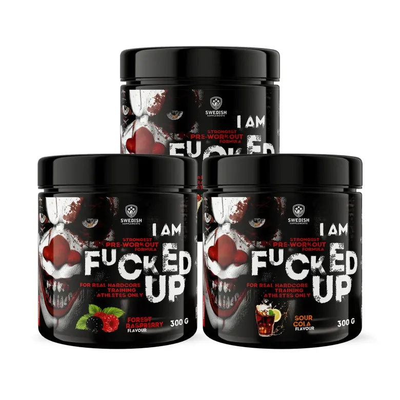 3 x Swedish Supplements Fu*ked up Joker Edition PWO 300 g