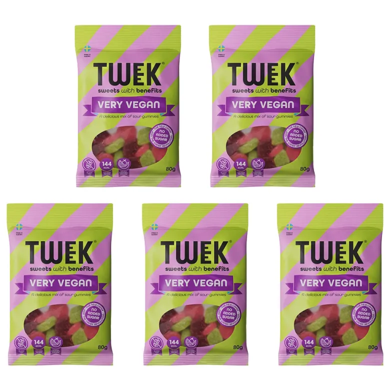 5 x Tweek Sweets 80 g Very Vegan