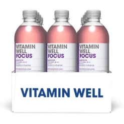 12 x Vitamin Well 500 ml Focus Svarta Vinbär