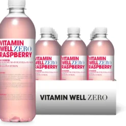 12 x Vitamin Well Zero 500 ml Raspberry