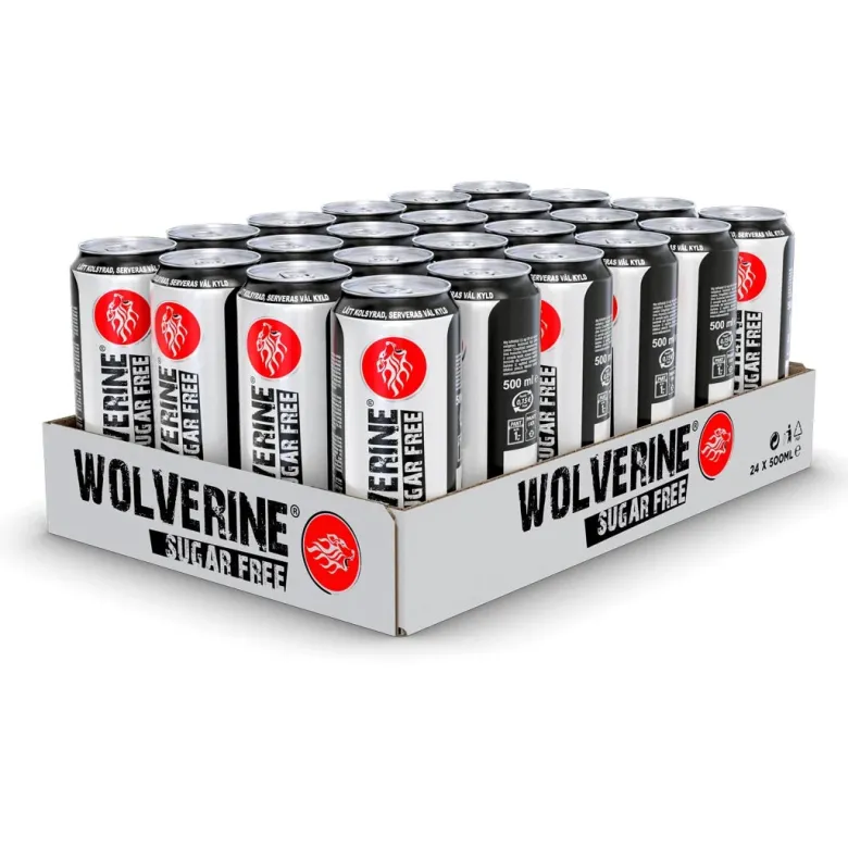 24 x Wolverine Energy Drink 500 ml Sugarfree